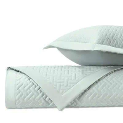 Home Treasures Basketweave King Quilted Sham, Pair In Eucalipto