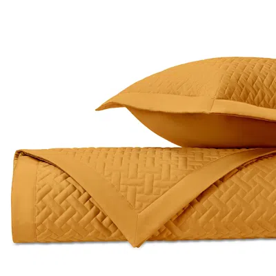 Home Treasures Basketweave King Quilted Sham, Pair In Marigold