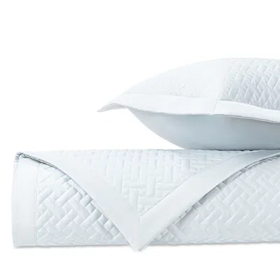 Home Treasures Basketweave King Quilted Sham, Pair In White