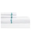 Home Treasures Cadence Flat Sheet, Queen In White