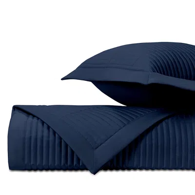Home Treasures Channel Euro Quilted Sham, Pair In Navy