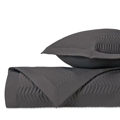 Home Treasures Chester Euro Quilted Sham Set In Grisaglia Gray