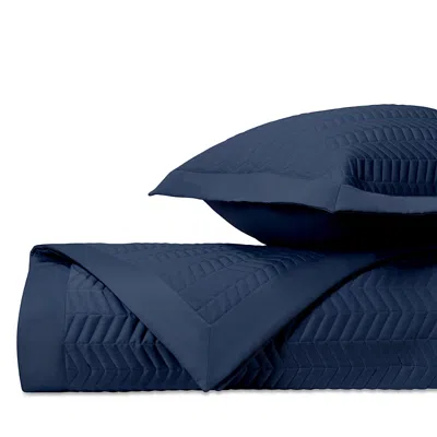 Home Treasures Chester Quilted Coverlet, King In Navy