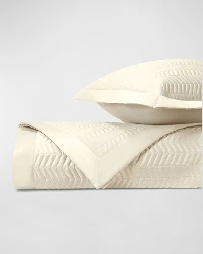 Home Treasures Chester Quilting Coverlet And Shams - Queen In Neutral