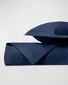 Home Treasures Chester Quilting Coverlet And Shams - Queen In Navy Blue