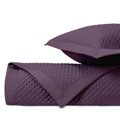 Home Treasures Diamond Euro Quilted Sham, Pair In Purple