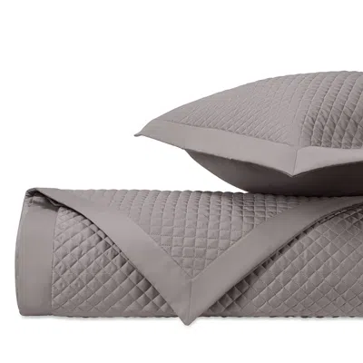 Home Treasures Diamond Euro Quilted Sham Set In Chrome