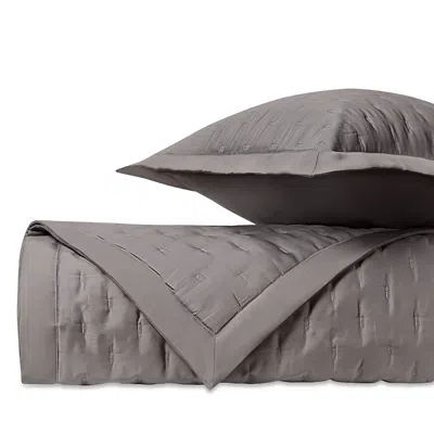 Home Treasures Fil Coupe Euro Quilted Sham Set In Chrome