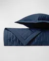 Home Treasures Fil Coupe Quilting Coverlet And Shams - Queen In Navy Blue