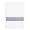 Home Treasures Gaia Flat Sheet, King In White/marine