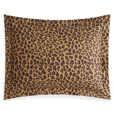 Home Treasures Kenya King Sham In Leopard