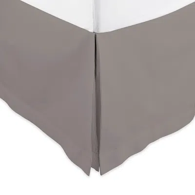 Home Treasures Royal Sateen Queen Dust Ruffle In Chrome