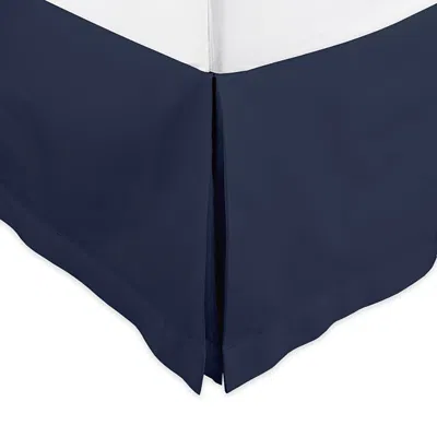 Home Treasures Royal Sateen Queen Dust Ruffle In Navy