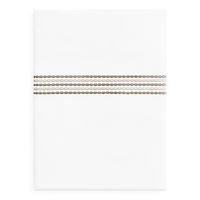 Home Treasures Stella Flat Sheet, Queen In Natural Charcoal