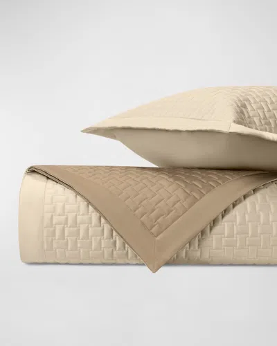 Home Treasures Wicker Coverlet Set, Fl / Qn In Sc Natural Charcoal