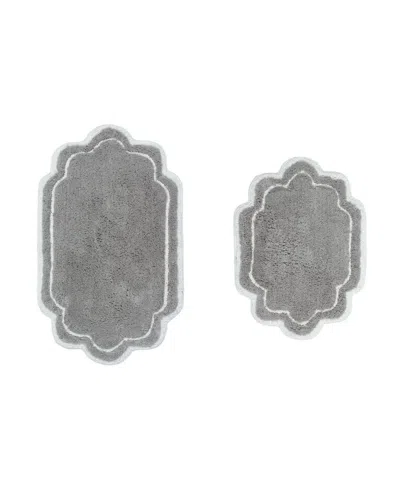 Home Weavers Allure Bathroom 2-pc. Bath Rug Set In Gray