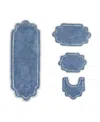 Home Weavers Allure Bathroom 4-pc. Bath Rug Set In Blue