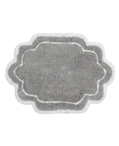 Home Weavers Allure Bathroom Rug, 17" X 24" In Gray