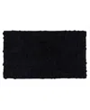 Home Weavers Bell Flower Bath Rug, 24" X 40" In Black