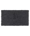 Home Weavers Bell Flower Bath Rug, 24" X 40" In Gray