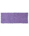 Home Weavers Bell Flower Runner Bath Rug, 21" X 54" In Purple