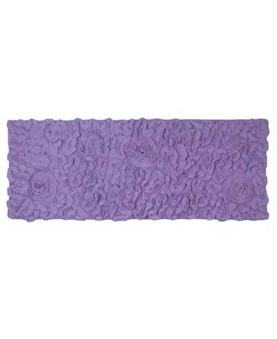 Home Weavers Bell Flower Runner Bath Rug, 21" X 54" In Purple
