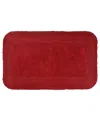 Home Weavers Double Ruffle Bath Rug, 24" X 40" In Red