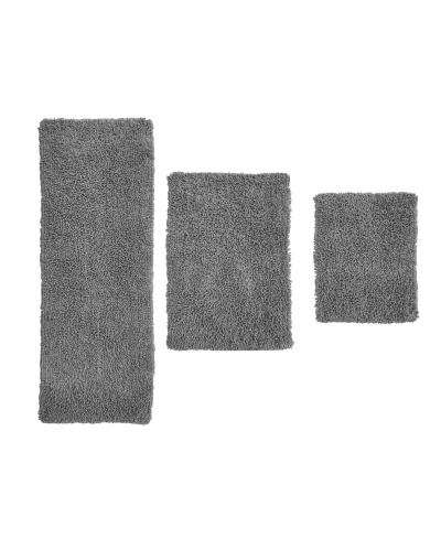 Home Weavers Fantasia 3-pc. Bath Rug Set In Grey