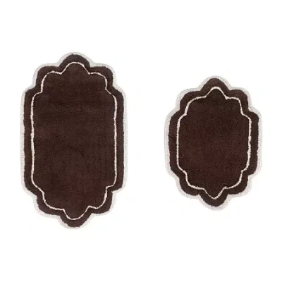 Home Weavers Inc Allure 2-pc. Quick Dry Bath Rug Set In Brown
