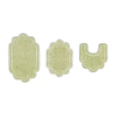 Home Weavers Inc Allure 3-pc. Quick Dry Bath Rug Set In Green