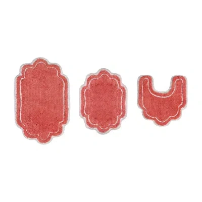 Home Weavers Inc Allure 3-pc. Quick Dry Bath Rug Set In Orange