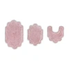 Home Weavers Inc Allure 3-pc. Quick Dry Bath Rug Set In Pink