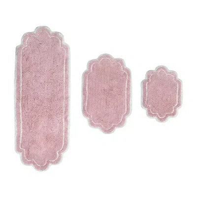 Home Weavers Inc Allure 3-pc. Quick Dry Bath Rug Set In Pink