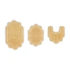 Home Weavers Inc Allure 3-pc. Quick Dry Bath Rug Set In Yellow