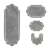 Home Weavers Inc Allure 4-pc. Quick Dry Bath Rug Set In Gray