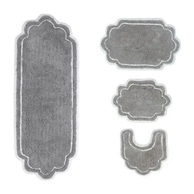 Home Weavers Inc Allure 4-pc. Quick Dry Bath Rug Set In Gray