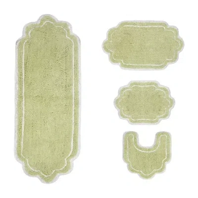 Home Weavers Inc Allure 4-pc. Quick Dry Bath Rug Set In Green
