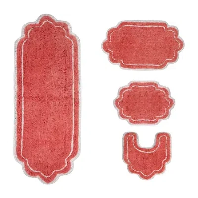 Home Weavers Inc Allure 4-pc. Quick Dry Bath Rug Set In Orange