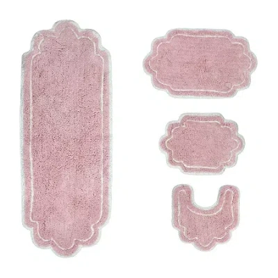 Home Weavers Inc Allure 4-pc. Quick Dry Bath Rug Set In Pink