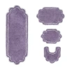 Home Weavers Inc Allure 4-pc. Quick Dry Bath Rug Set In Purple