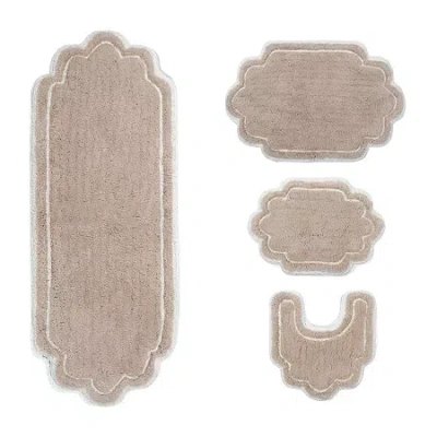 Home Weavers Inc Allure 4-pc. Quick Dry Bath Rug Set In Sand