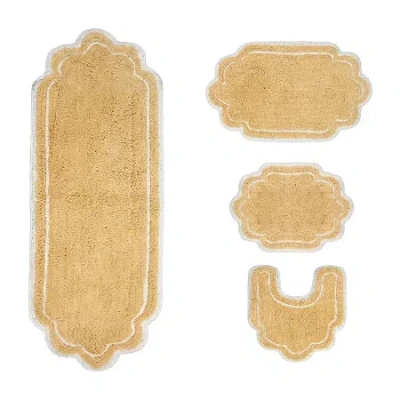 Home Weavers Inc Allure 4-pc. Quick Dry Bath Rug Set In Yellow