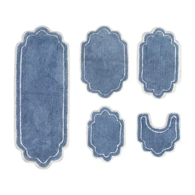 Home Weavers Inc Allure 5-pc. Quick Dry Bath Rug Set In Blue