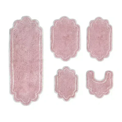 Home Weavers Inc Allure 5-pc. Quick Dry Bath Rug Set In Pink