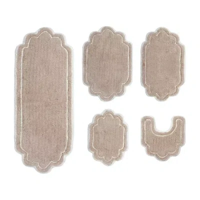 Home Weavers Inc Allure 5-pc. Quick Dry Bath Rug Set In Sand