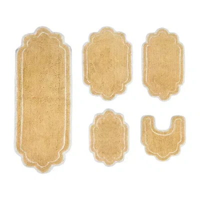 Home Weavers Inc Allure 5-pc. Quick Dry Bath Rug Set In Yellow