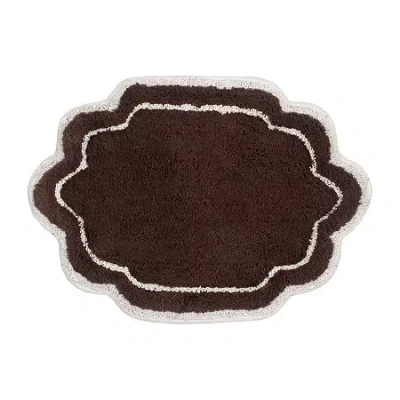 Home Weavers Inc Allure Quick Dry 17x24 Inch Bath Rug In Brown