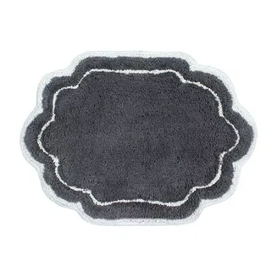 Home Weavers Inc Allure Quick Dry 17x24 Inch Bath Rug In Gray