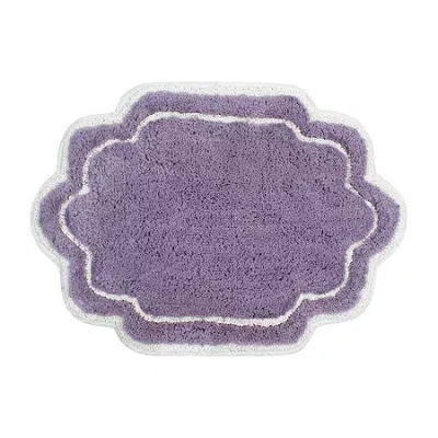 Home Weavers Inc Allure Quick Dry 17x24 Inch Bath Rug In Purple