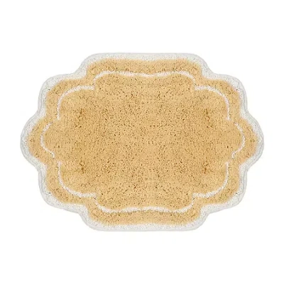 Home Weavers Inc Allure Quick Dry 17x24 Inch Bath Rug In Yellow